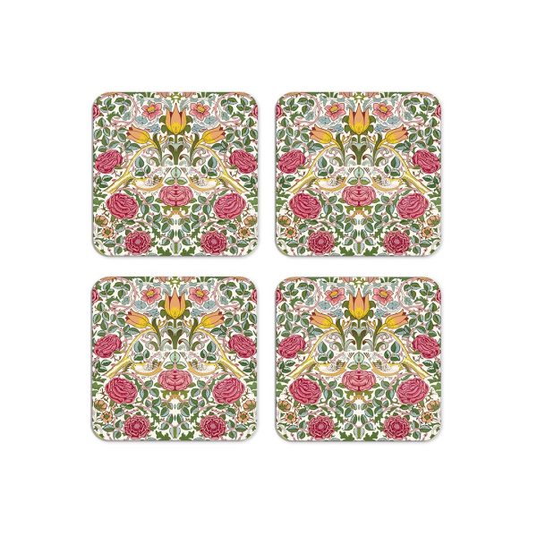 Bird & Rose Coasters Set of 4 by William Morris Collection®