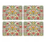 Set of 4 Bird and Rose Placemats by William Morris Collection®