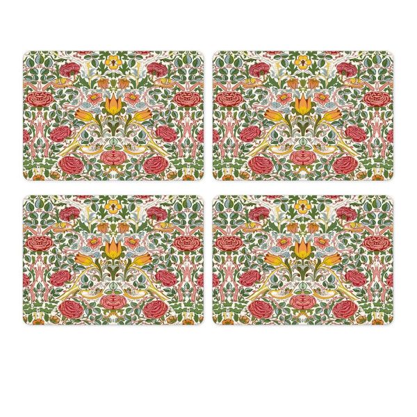 Set of 4 Bird and Rose Placemats by William Morris Collection®