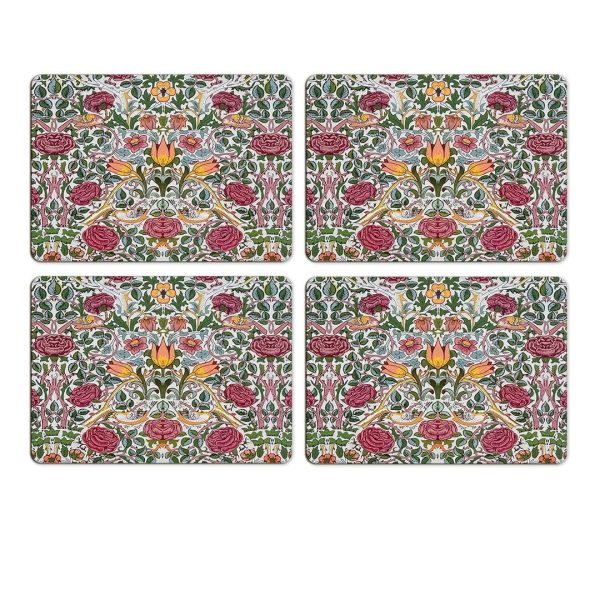 Set of 4 Bird and Rose Placemats by William Morris Collection®