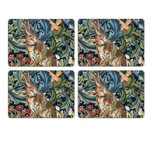 Set of 4 Forest Hare Placemats by William Morris Collection®