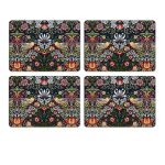 Set of 4 Strawberry Thief Placemats by William Morris Collection®
