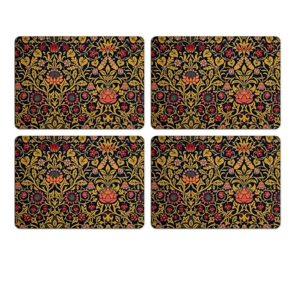 Set of 4 Violet & Columbine Placemats by William Morris Collection®