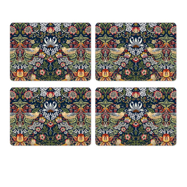Strawberry Thief Placemats Set of 4 by William Morris Collection®