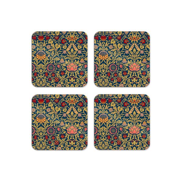 Violet & Columbine Coasters Set by William Morris Collection®