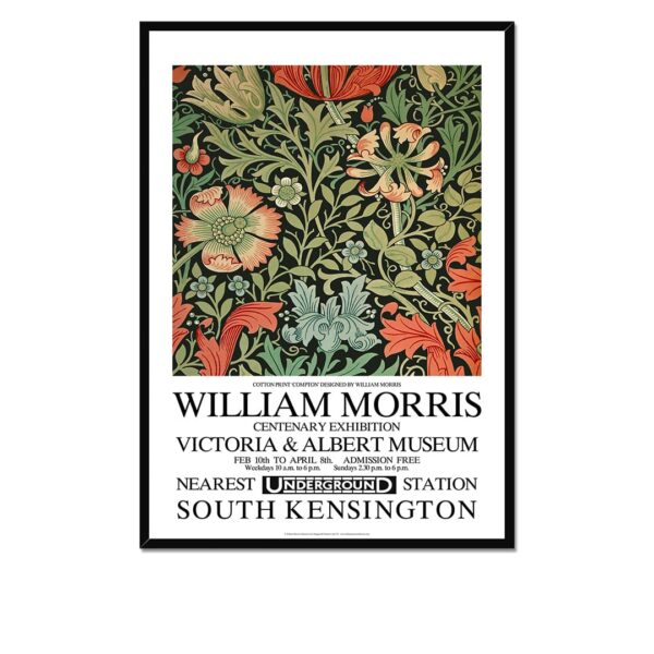 William Morris Compton Exhibition Poster Framed Print William Morris Compton Exhibition Poster Framed Print