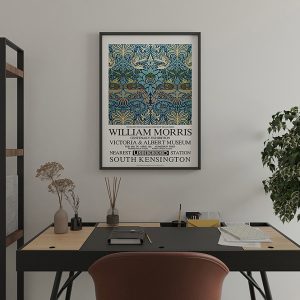 William Morris Giclée Art Print Peacock and Dragon