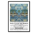 William Morris Peacock & Dragon Exhibition Poster Framed Print