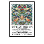 William Morris Strawberry Thief Exhibition Poster Framed Print