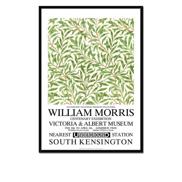 William Morris Willow Bough Exhibition Poster Framed Print