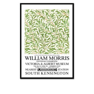 William Morris Willow Bough Exhibition Poster Framed Print