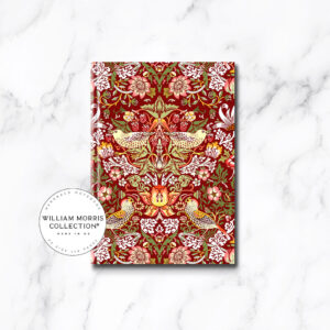 Strawberry Thief A5 Red Notebook William Morris Collection®