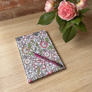Luxury A5 Hardback Notebook Pink and Rose by William Morris Collection®