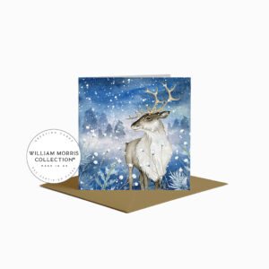 A Winter Reindeer Blank Christmas Card