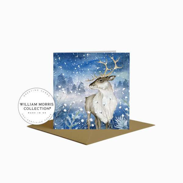 A Winter Reindeer Blank Christmas Card A Winter Reindeer Blank Christmas Card