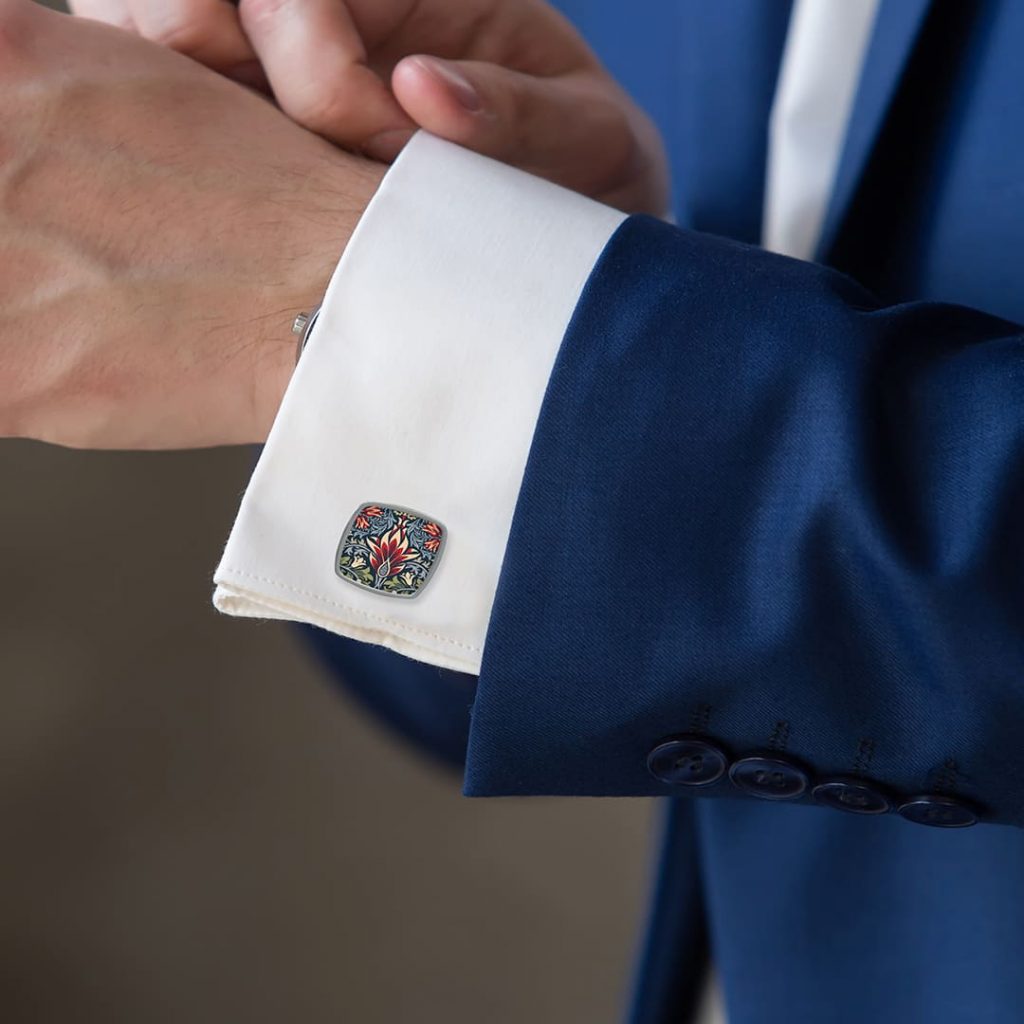 william hunt tie and cufflinks