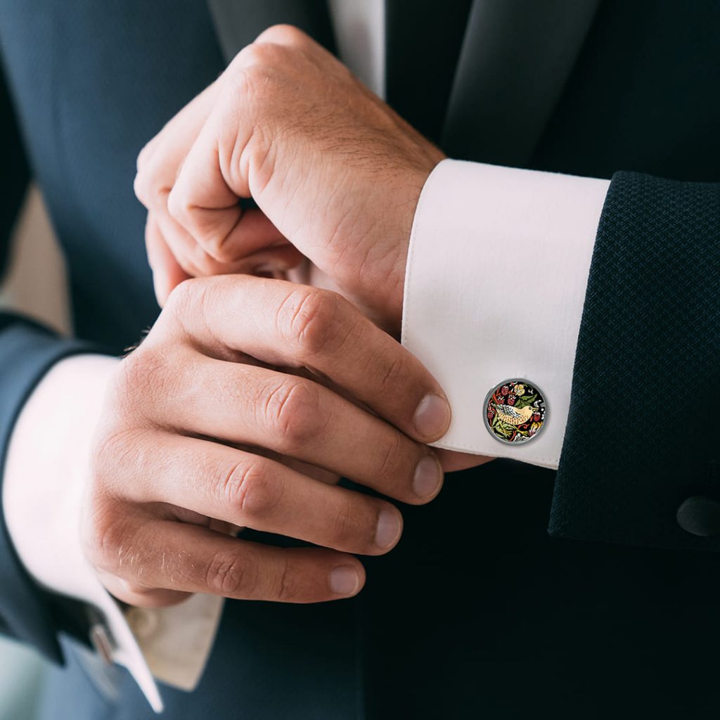 william hunt tie and cufflinks