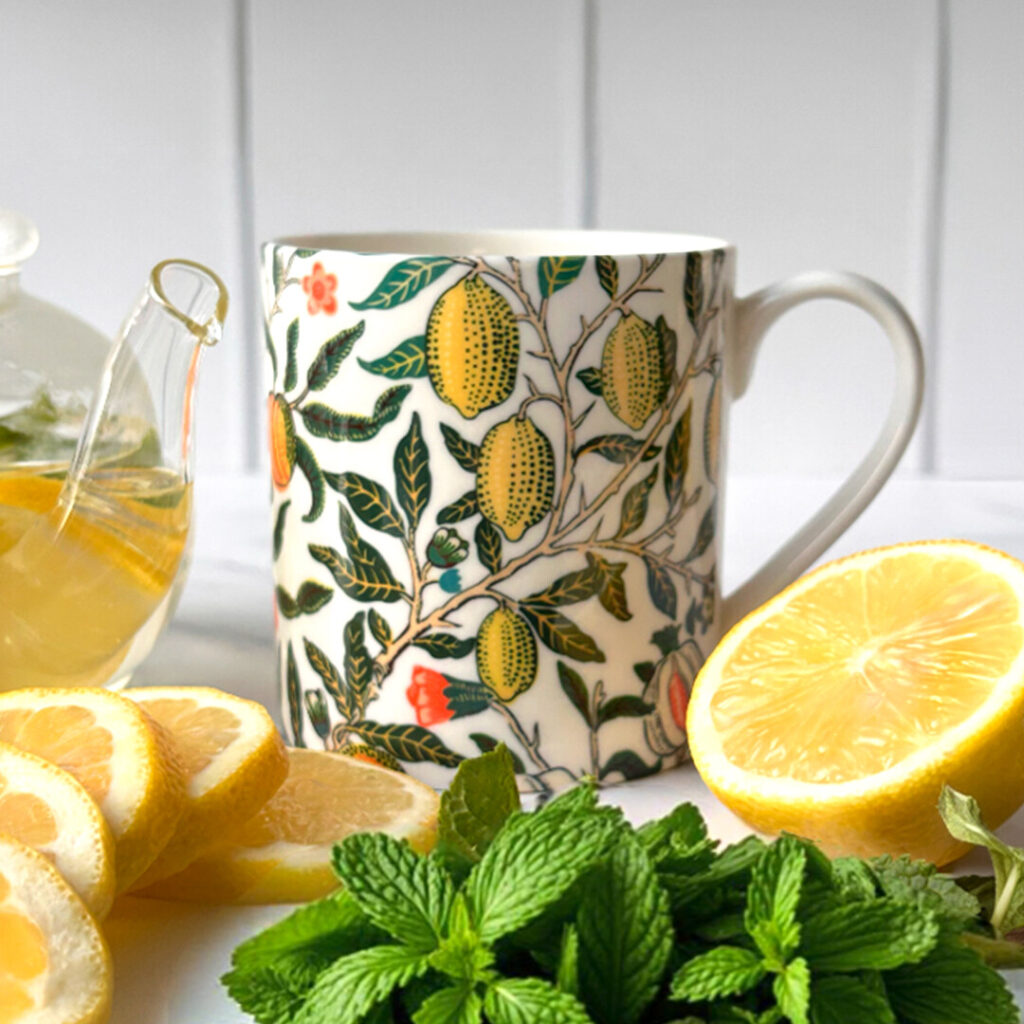 William Morris Collection® Fruit & Pomegranate Mug, Fine Bone China Mug