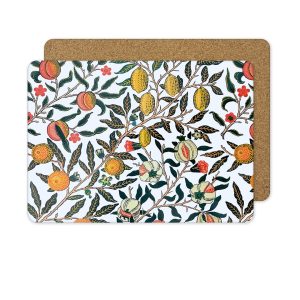 Fruit & Pomegranate Red Placemats by William Morris Collection®