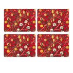 Red Lemon Placemats Set of 4 by William Morris Collection®