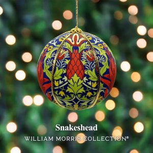 William Morris Collection® Snakeshead Christmas Bauble 8cm