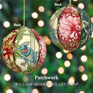 William Morris Collection Christmas Baubles Patchwork