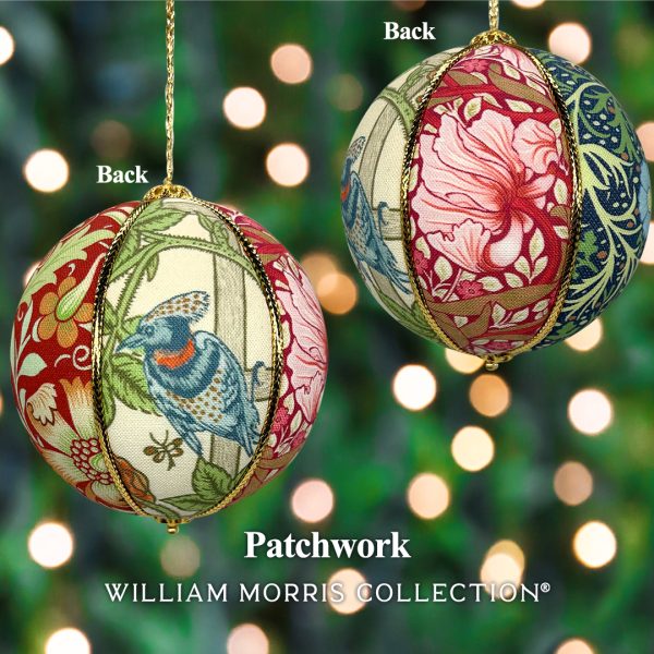 William Morris Collection Christmas Baubles Patchwork