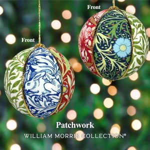 William Morris Collection Fabric Patchwork Christmas Bauble