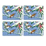 Bird Christmas Placemats Set of 4 by William Morris Collection®