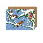 Winter Sparrows Christmas Placemats by William Morris Collection®