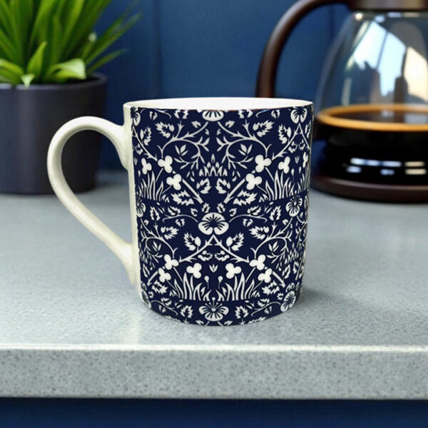 William Morris Collection® Blue Eyebright Mug, Blue Fine Bone China