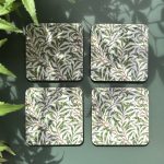 Set of 4 William Morris Collection Willow Bough Coasters
