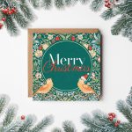 Strawberry Thief Christmas Card by William Morris Collection