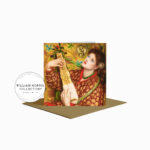 A Christmas Carol Greeting Card by Dante Gabriel Rossetti