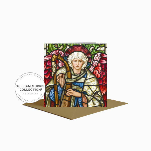 Praising Angel Greeting Card by Sir Edward Burne-Jones