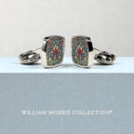 Snakeshead Silver Cufflinks for Men by William Morris Collection
