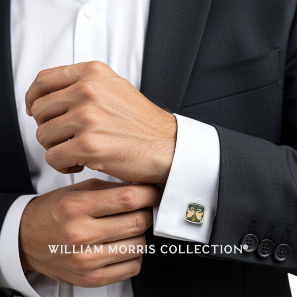 Walter Crane Swans Cufflinks by William Morris Collection®