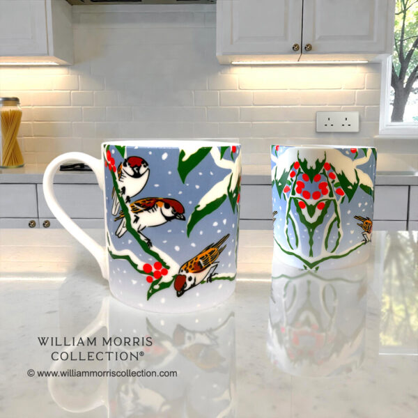 Winter Sparrows - Christmas Mugs