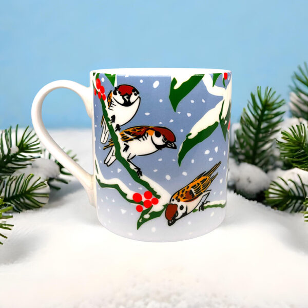 William Morris Collection® Winter Sparrows Fine Bone China Mug William Morris Collection® Winter Sparrows Fine Bone China Mug