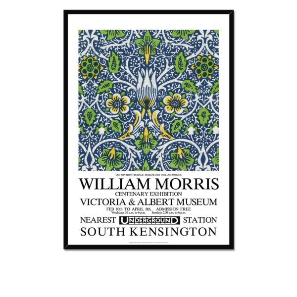 William Morris Borage Exhibition Poster Framed Print