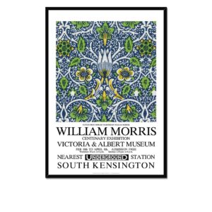 William Morris Borage Exhibition Poster Framed Print